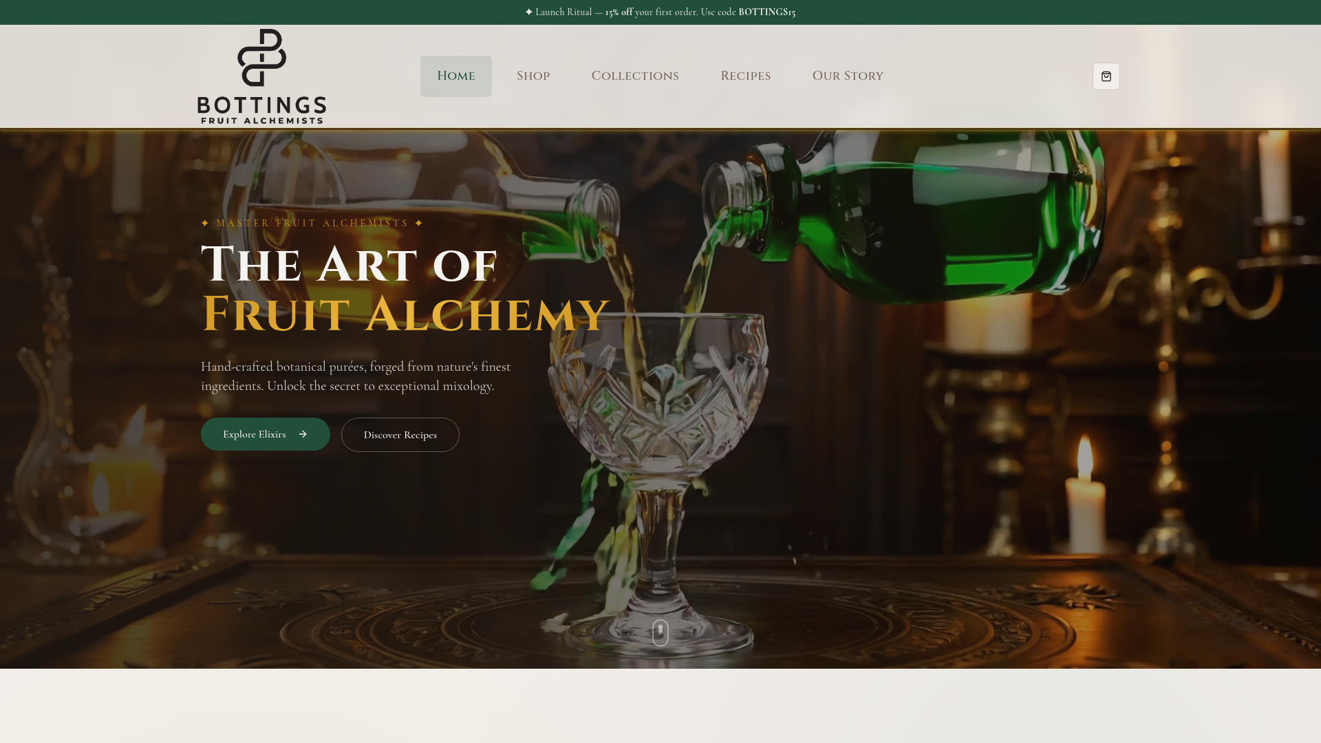 Bottings — Fruit Alchemists website preview