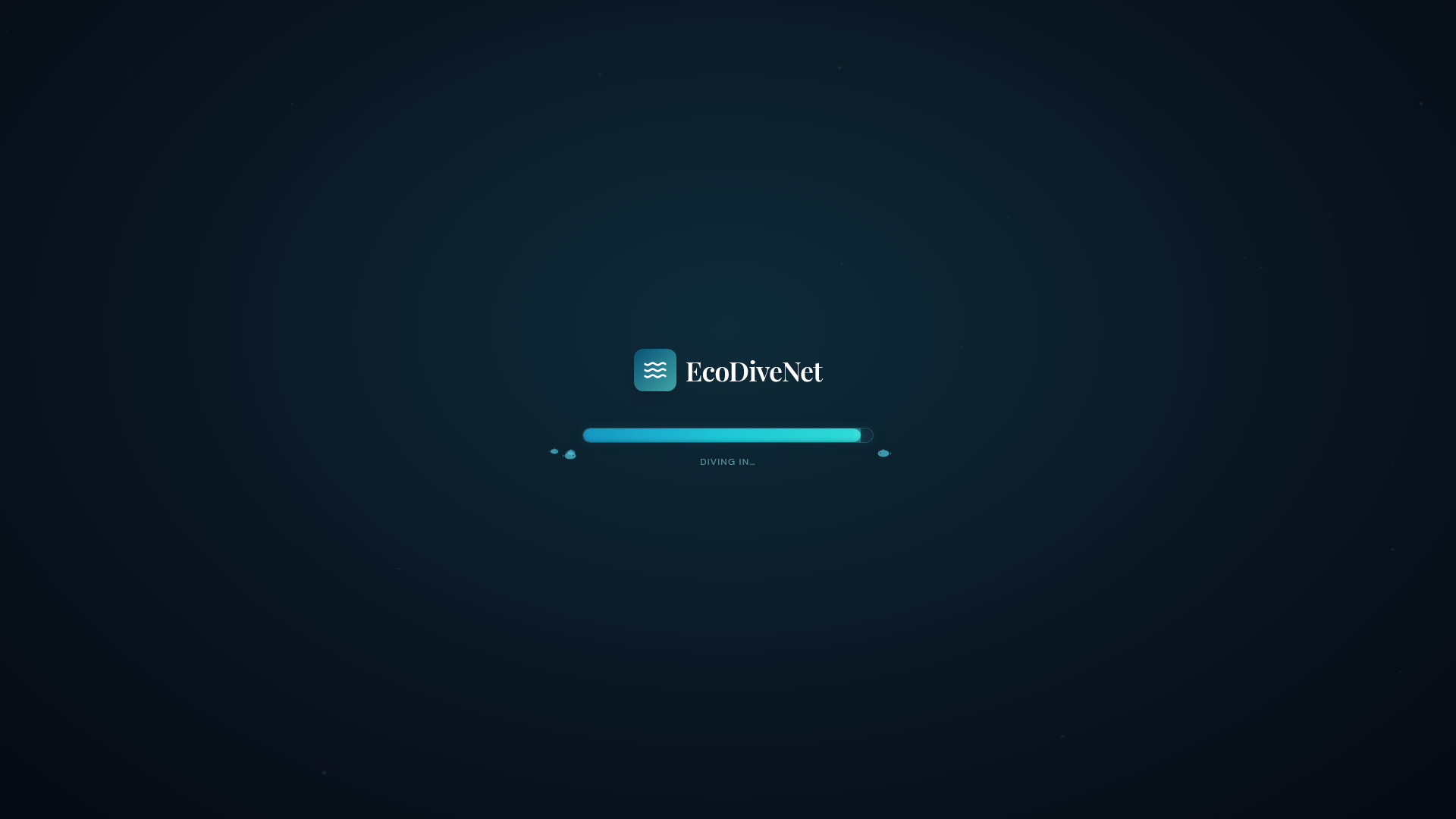 EcoDiveNet website preview